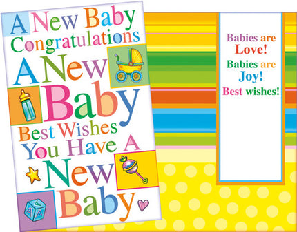 New Baby Greeting Card - A New Baby