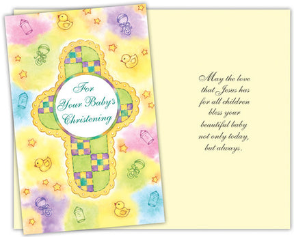 Christian Occasion Card - For Your Baby's Christening