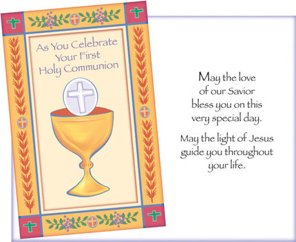 Christian Occasion Card - As You Celebrate Your First Holy Communion