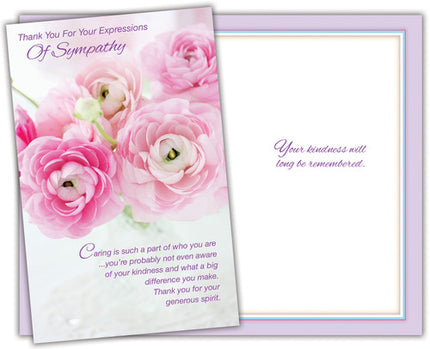 Sympathy Greeting Card - Thank You For Your Expression of Sympathy