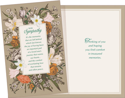 Sympathy Greeting Card - With Sympathy