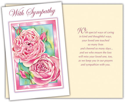 Sympathy Greeting Card - With Sympathy