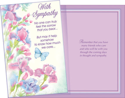 Sympathy Greeting Card - With Sympathy