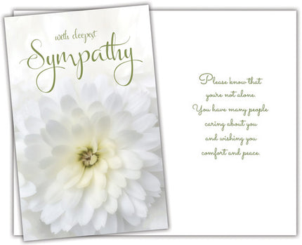 Sympathy Greeting Card - With Deepest Sympathy