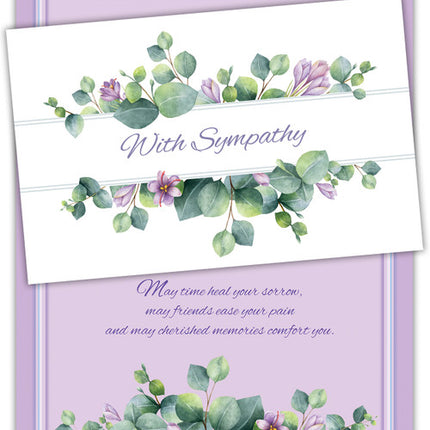 Sympathy Greeting Card - With Sympathy