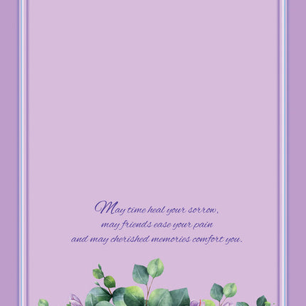 Sympathy Greeting Card - With Sympathy