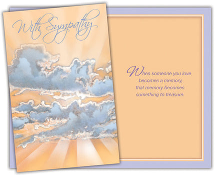 Sympathy Greeting Card - With Sympathy