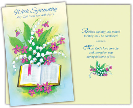 Sympathy Greeting Card - With Sympathy