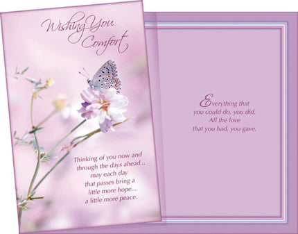 Sympathy Greeting Card - Wishing You Comfort