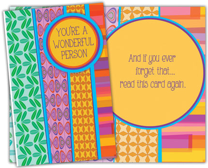 Friendship Greeting Card - You're A Wonderful Person