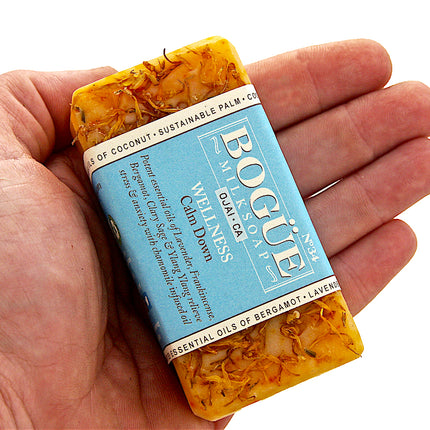 Bogue Milk Soap No.34 WELLNESS Calm Down Goat Milk Bar Soap 4.5oz