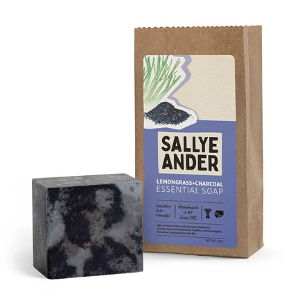 Sallye Ander Lemongrass + Charcoal Soap