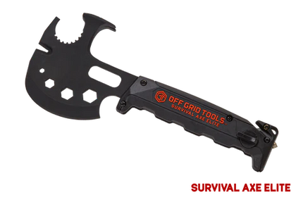 Off Grid Tools OGT Survival Axe Elite, Black