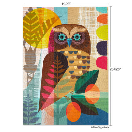 WerkShoppe 1000-piece Jigsaw Puzzle, Ruru Owl