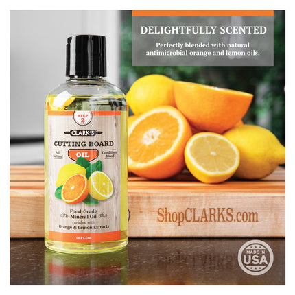 CLARK'S Cutting Board Oil, Orange & Lemon Scented