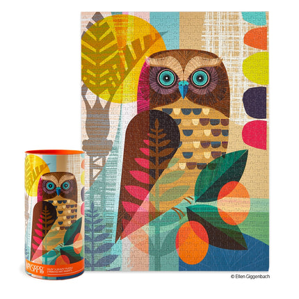 WerkShoppe 1000-piece Jigsaw Puzzle, Ruru Owl