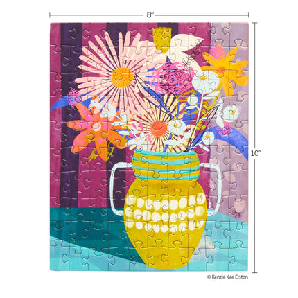 WerkShoppe 100-piece Puzzle Snax, Bright Bouquet