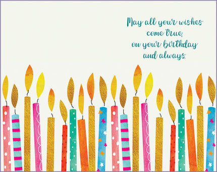 Birthday Card - to Daughter, Make a Wish Daughter