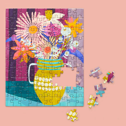 WerkShoppe 100-piece Puzzle Snax, Bright Bouquet