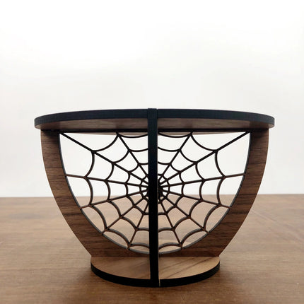 6 By 6 Arts Spiderweb, Walnut Indoor Plant Stand