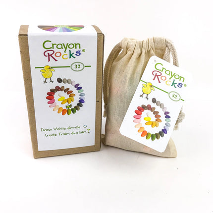 Crayon Rocks - 32 Colors in a Muslin Bag