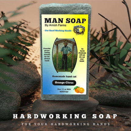 Amish Farms Soap Man Soap, The Hardworking Hand Soap