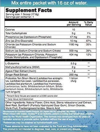 Hydration Health Products re:play Tropical Breeze, 30 Servings