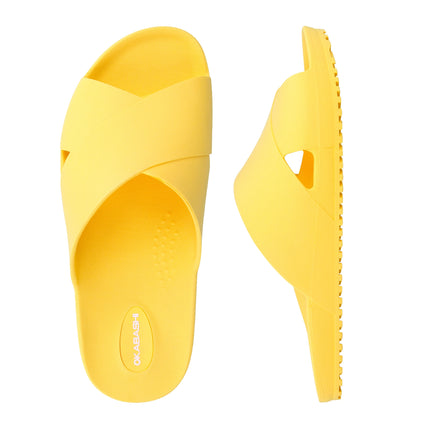 Okabashi Maddox Women's Crossband Slide Sandals, Sunflower