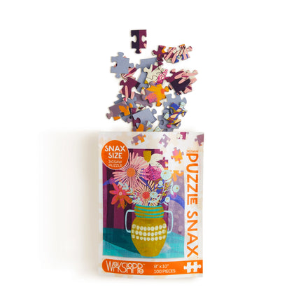 WerkShoppe 100-piece Puzzle Snax, Bright Bouquet