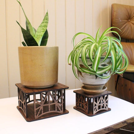 6 By 6 Arts Nature & Structure Indoor Plant Stands - Industrial Bridge