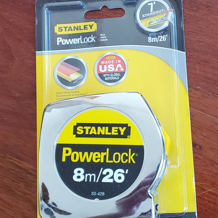 Stanley 33-428 8m-26' PowerLock Tape Measure